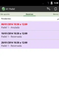 A1 Padel android App screenshot 8